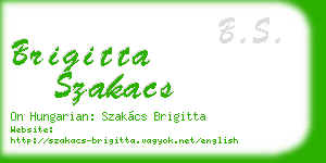 brigitta szakacs business card